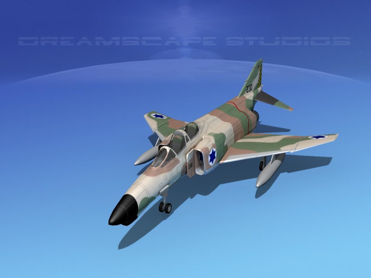 McDonnell Douglas F-4J Phantom II V23 IDF 3D model_8