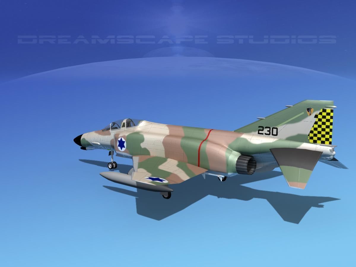 McDonnell Douglas F-4J Phantom II V23 IDF 3D model_5