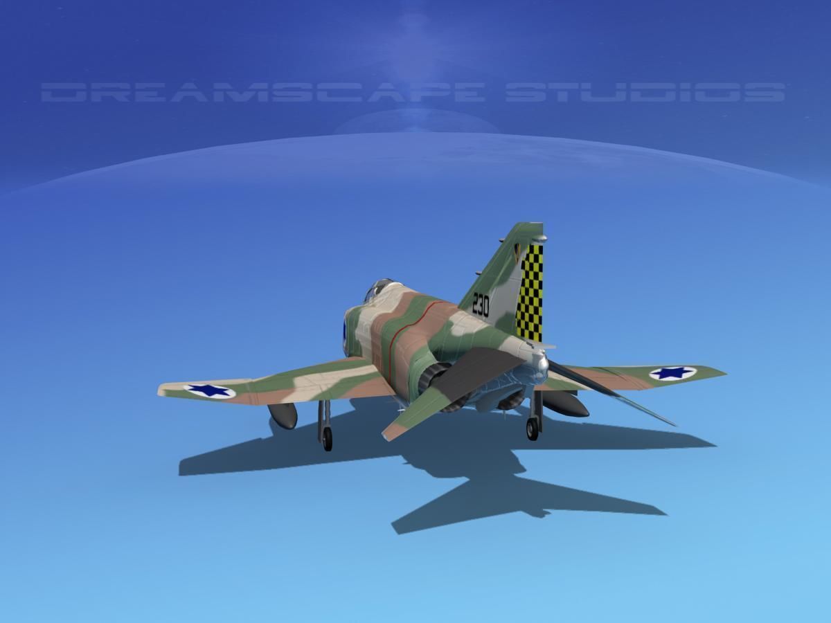 McDonnell Douglas F-4J Phantom II V23 IDF 3D model_4