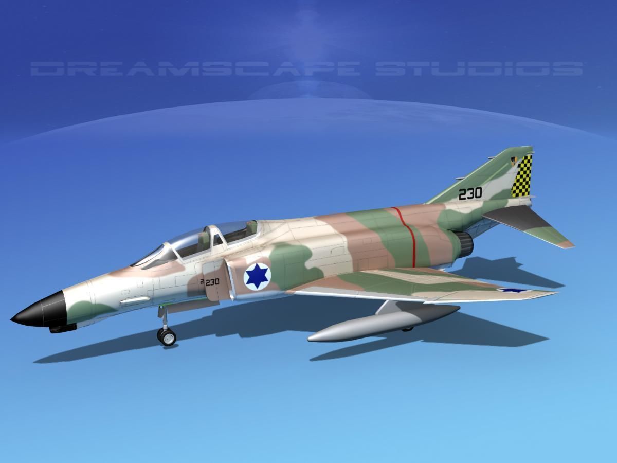 McDonnell Douglas F-4J Phantom II V23 IDF 3D model_7