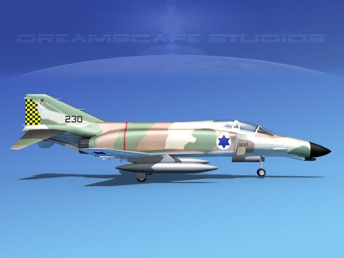 McDonnell Douglas F-4J Phantom II V23 IDF 3D model_1
