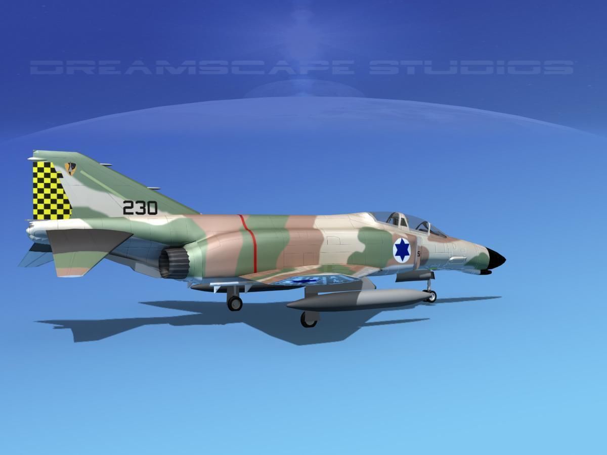 McDonnell Douglas F-4J Phantom II V23 IDF 3D model_2