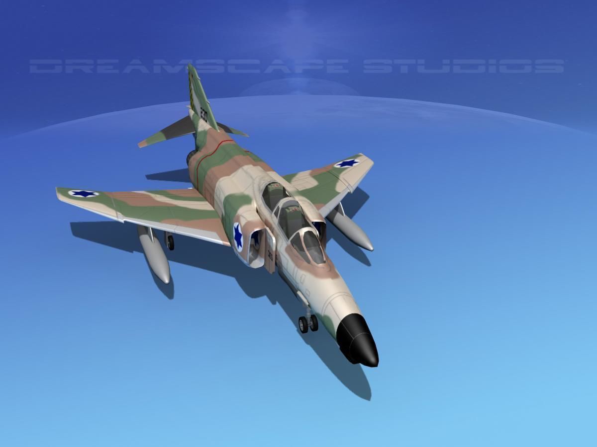 McDonnell Douglas F-4J Phantom II V23 IDF 3D model_9