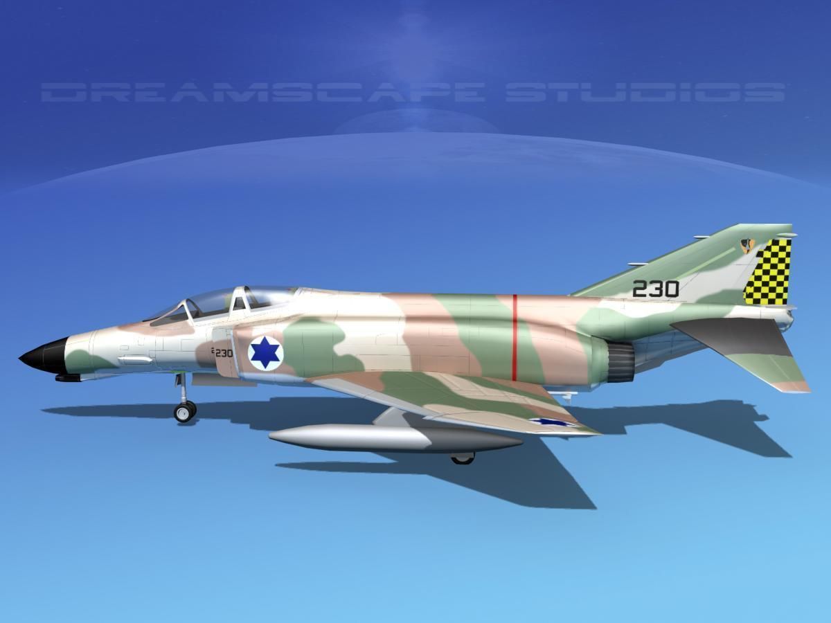McDonnell Douglas F-4J Phantom II V23 IDF 3D model_6