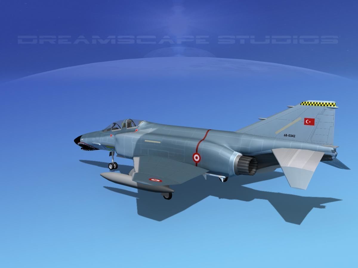 McDonnell Douglas F-4J Phantom II Turkey 3D model_6