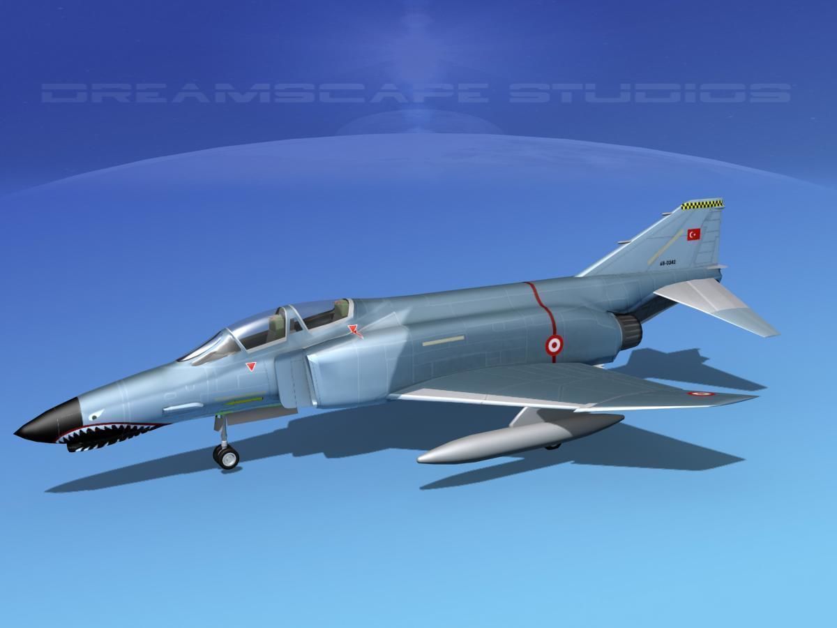McDonnell Douglas F-4J Phantom II Turkey 3D model_8