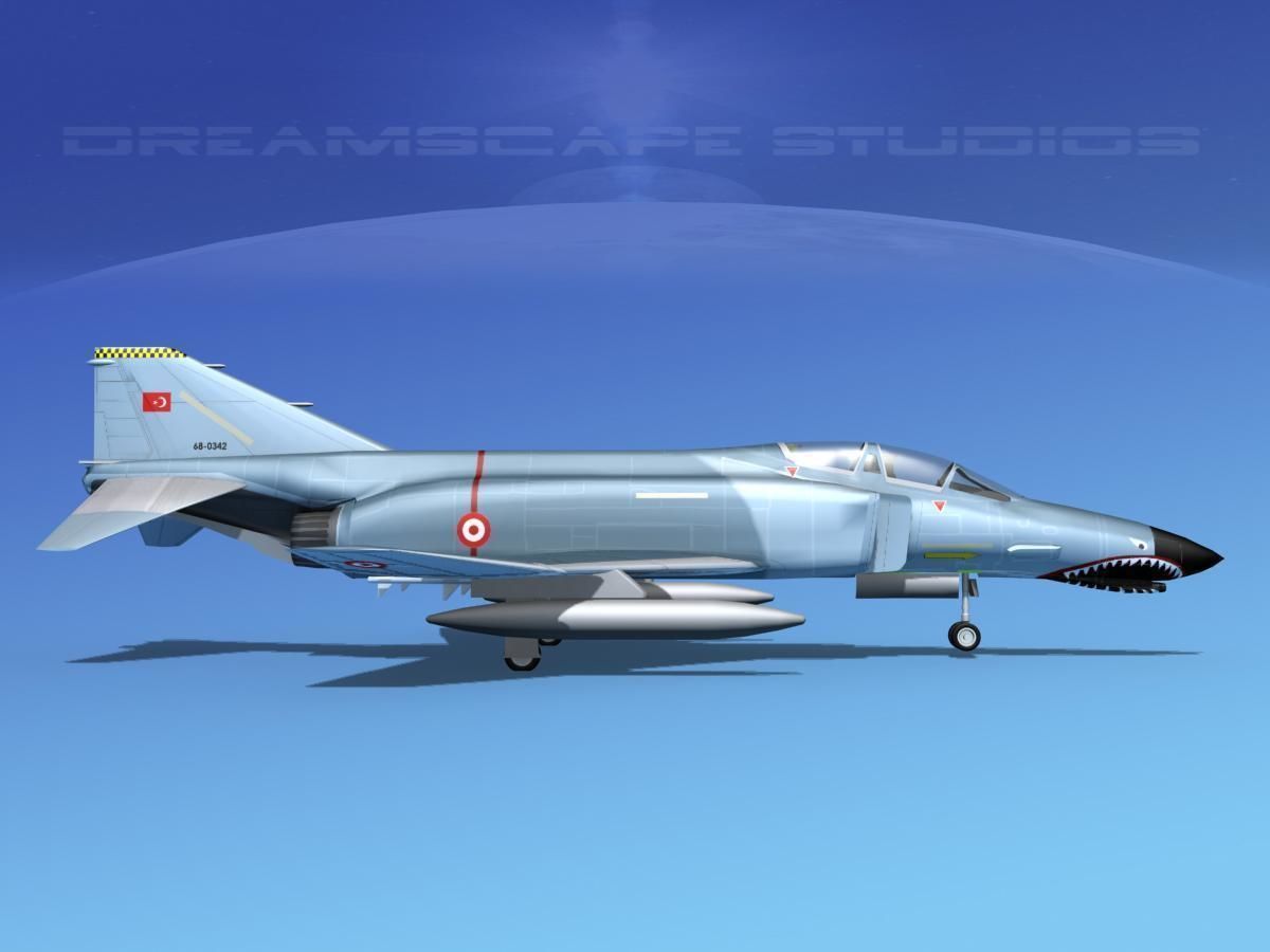 McDonnell Douglas F-4J Phantom II Turkey 3D model_2
