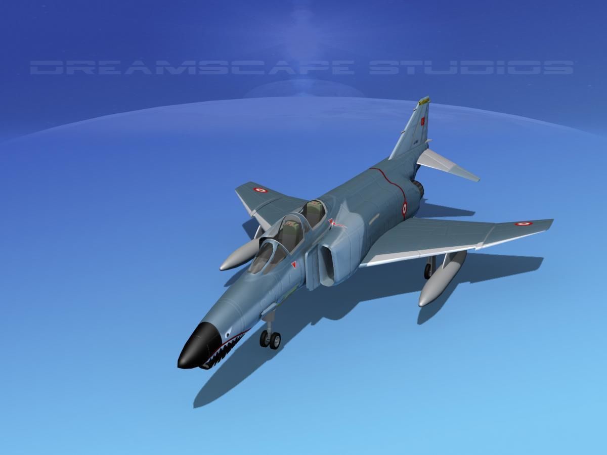 McDonnell Douglas F-4J Phantom II Turkey 3D model_9