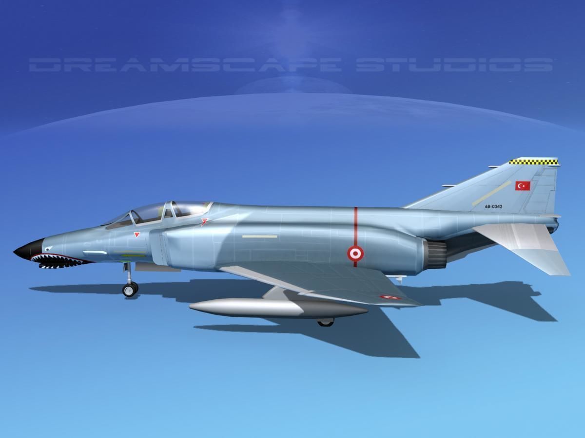 McDonnell Douglas F-4J Phantom II Turkey 3D model_7