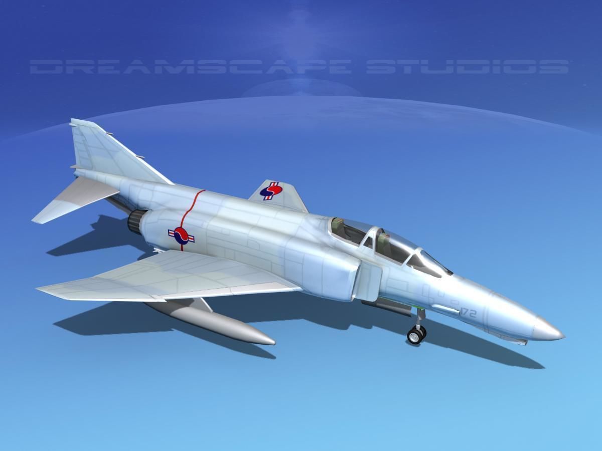 McDonnell Douglas F-4J Phantom II S Korea 3D model_10