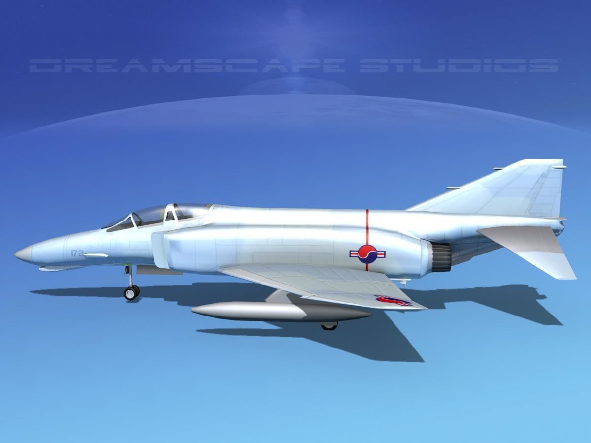 McDonnell Douglas F-4J Phantom II S Korea 3D model_6