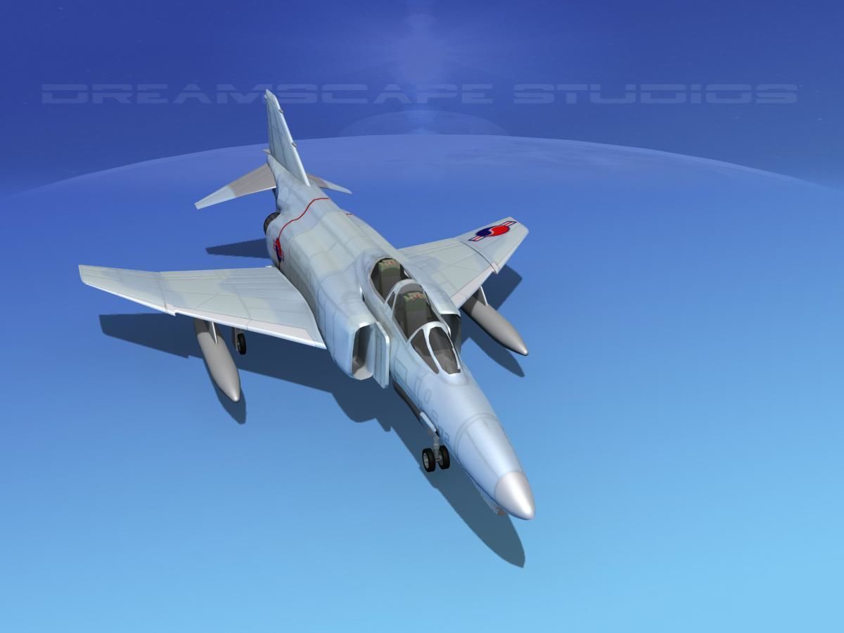 McDonnell Douglas F-4J Phantom II S Korea 3D model_9