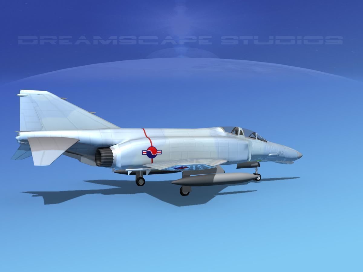 McDonnell Douglas F-4J Phantom II S Korea 3D model_2