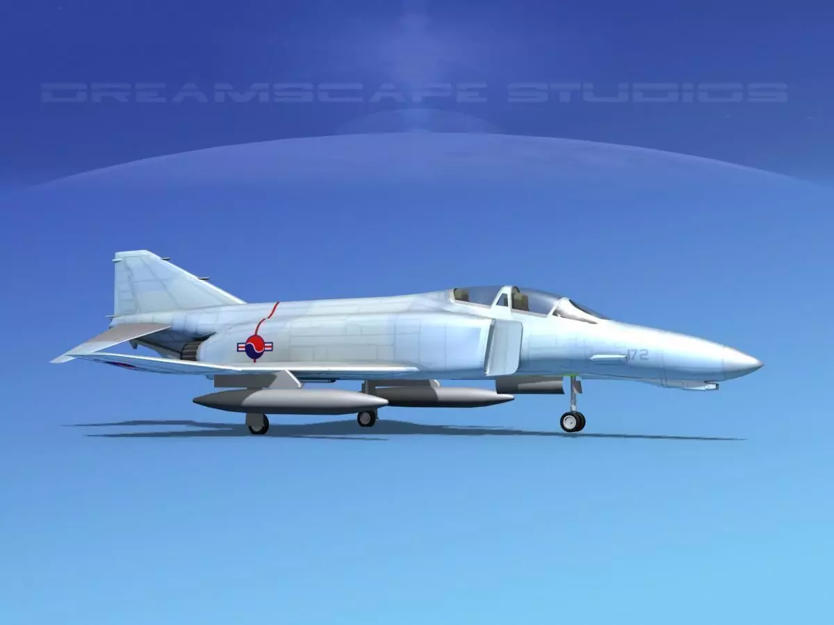McDonnell Douglas F-4J Phantom II S Korea 3D model_0