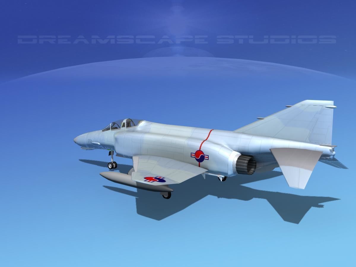 McDonnell Douglas F-4J Phantom II S Korea 3D model_5