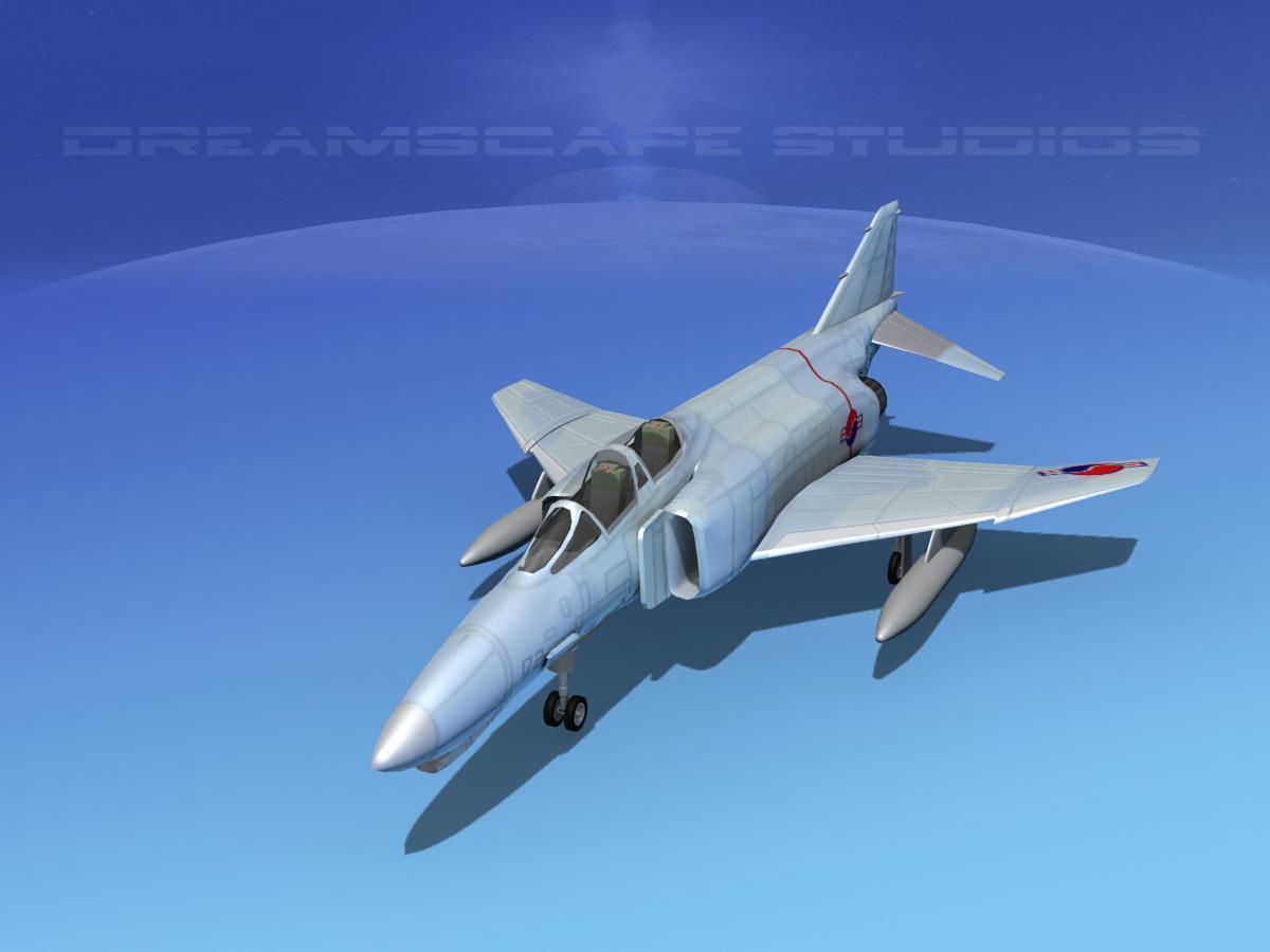 McDonnell Douglas F-4J Phantom II S Korea 3D model_8