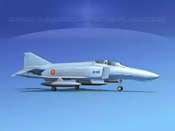 McDonnell Douglas F-4J Phantom II Spain 3D model