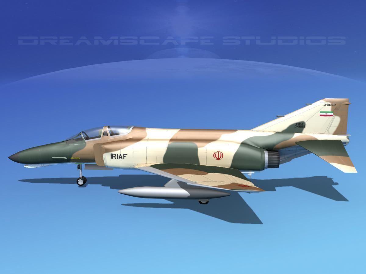 McDonnell Douglas F-4J Phantom II Iran 3D model_6