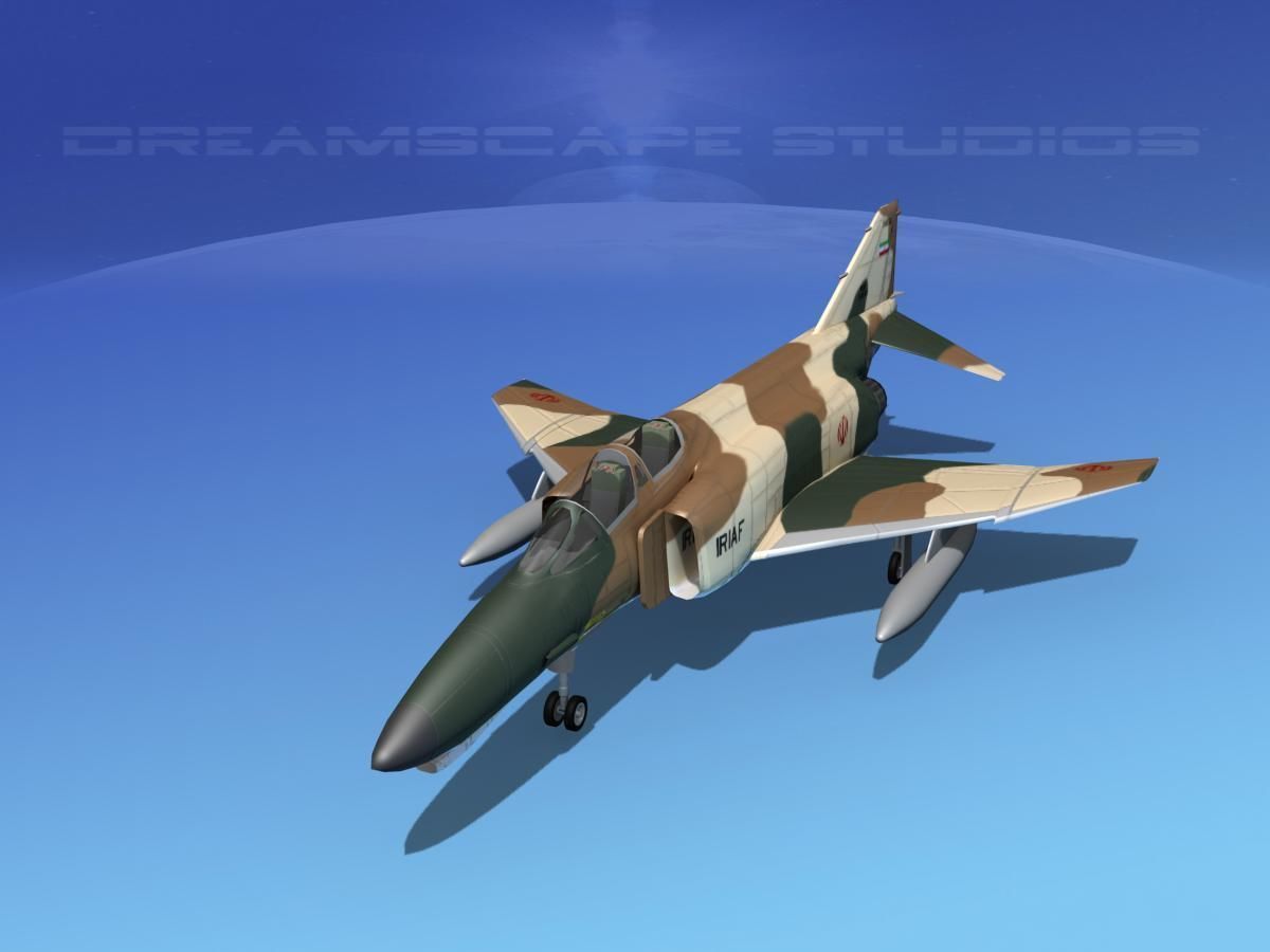McDonnell Douglas F-4J Phantom II Iran 3D model_8