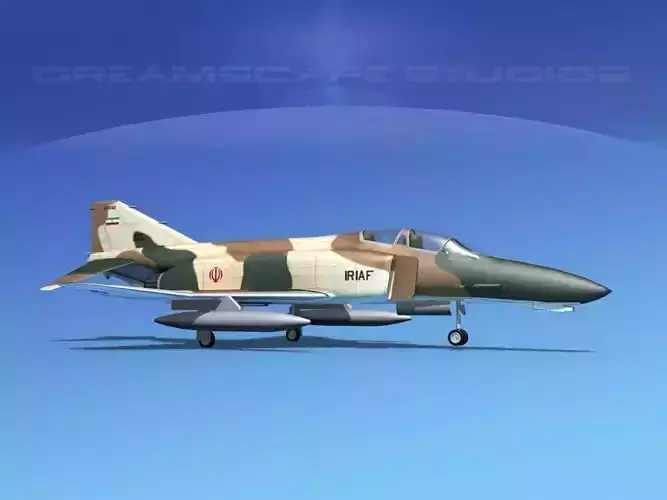 McDonnell Douglas F-4J Phantom II  Iran 3D model