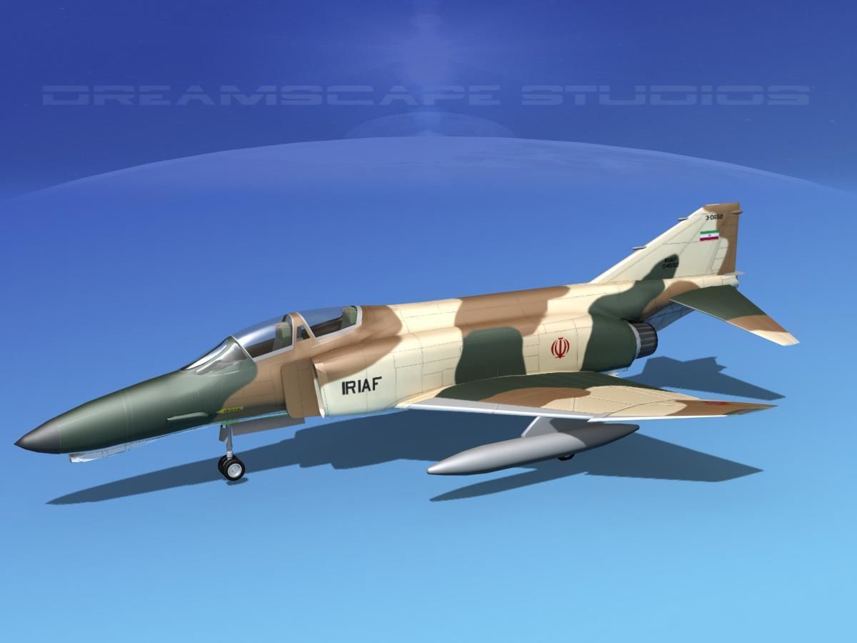 McDonnell Douglas F-4J Phantom II Iran 3D model_7