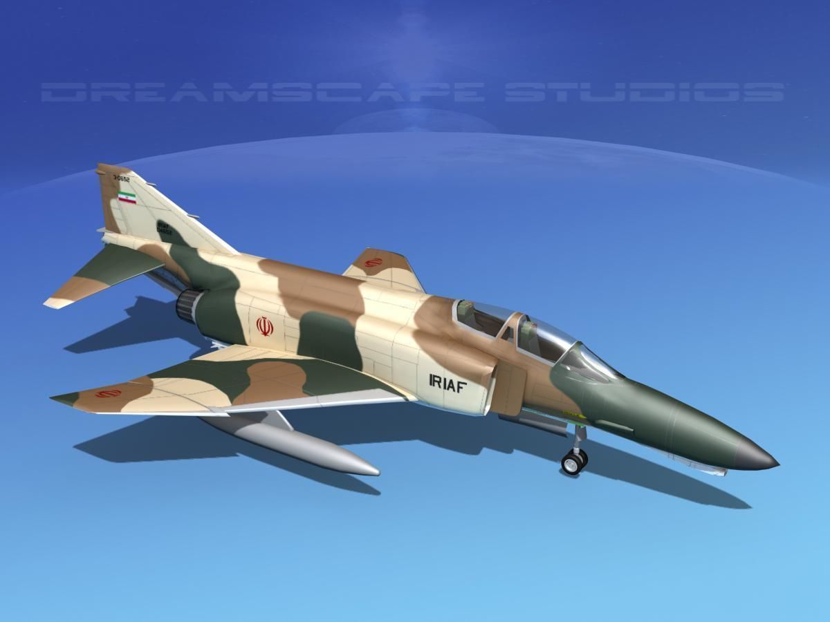 McDonnell Douglas F-4J Phantom II Iran 3D model_10