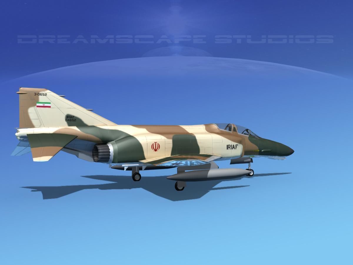 McDonnell Douglas F-4J Phantom II Iran 3D model_2