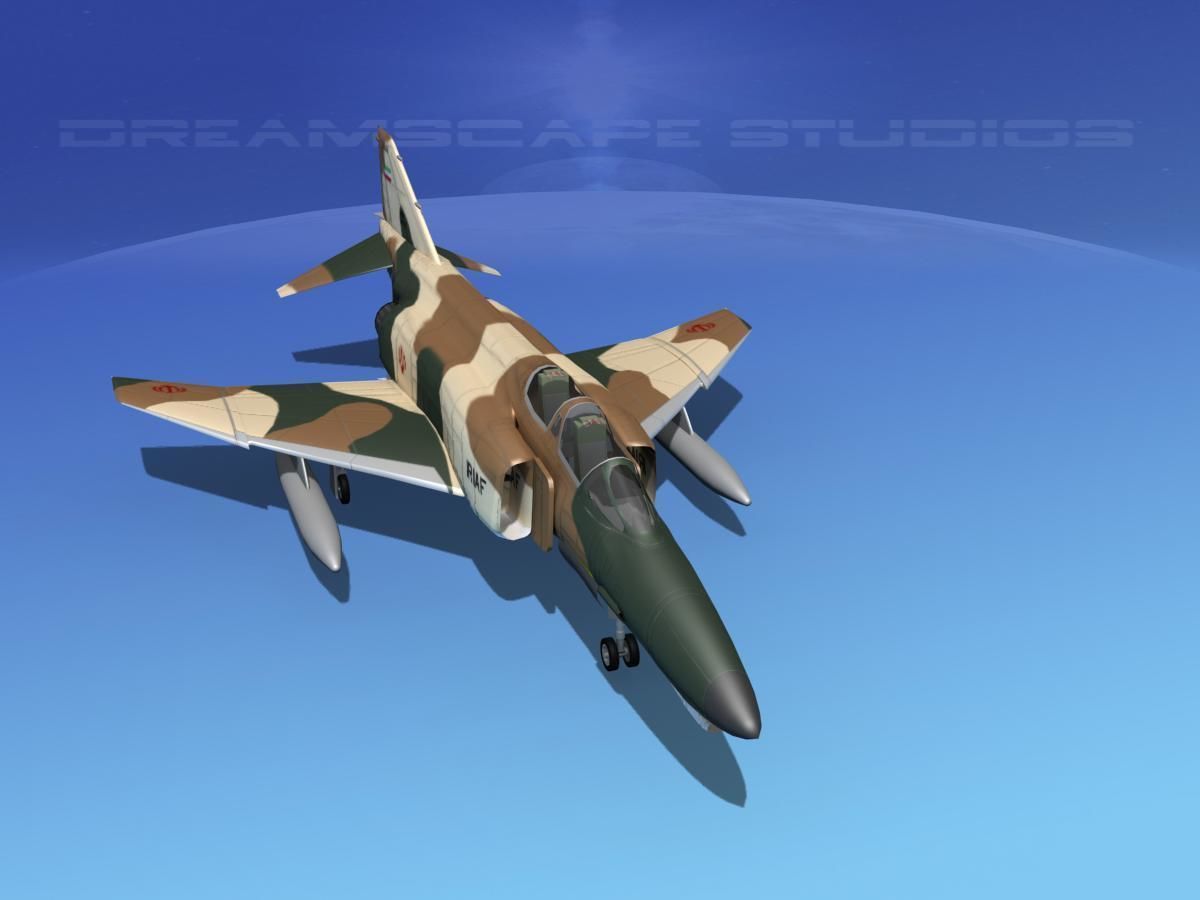 McDonnell Douglas F-4J Phantom II Iran 3D model_9