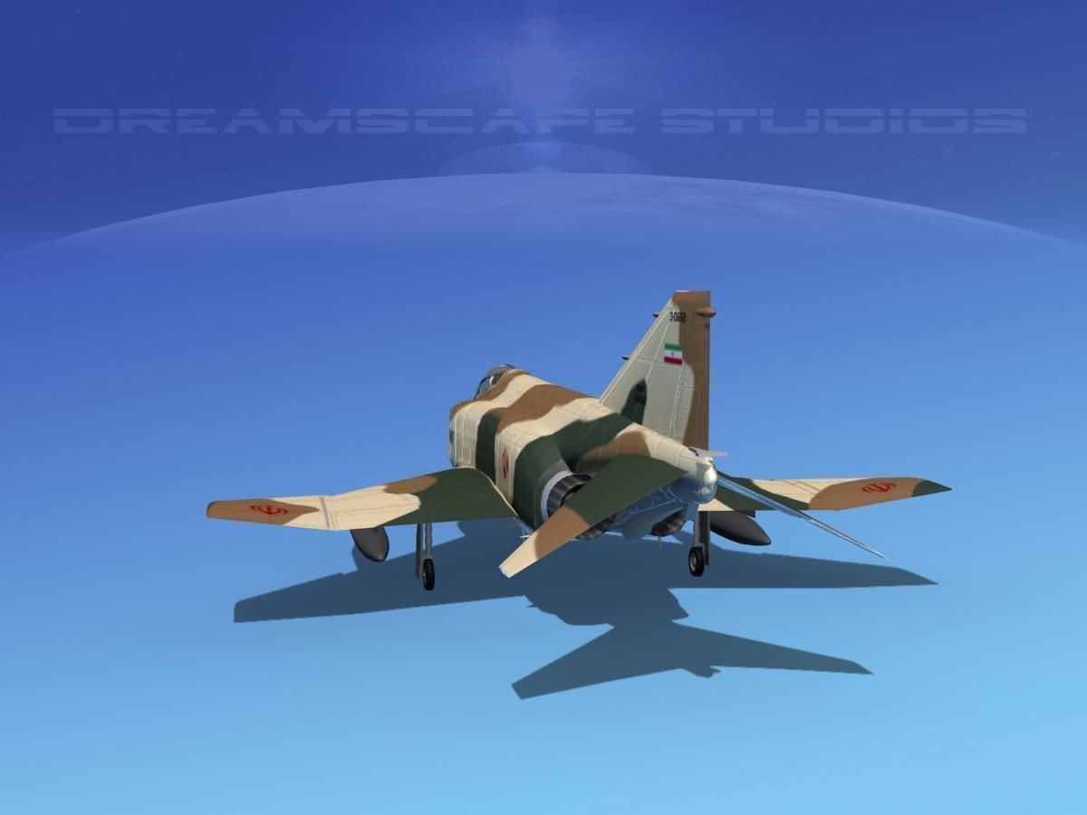 McDonnell Douglas F-4J Phantom II Iran 3D model_4