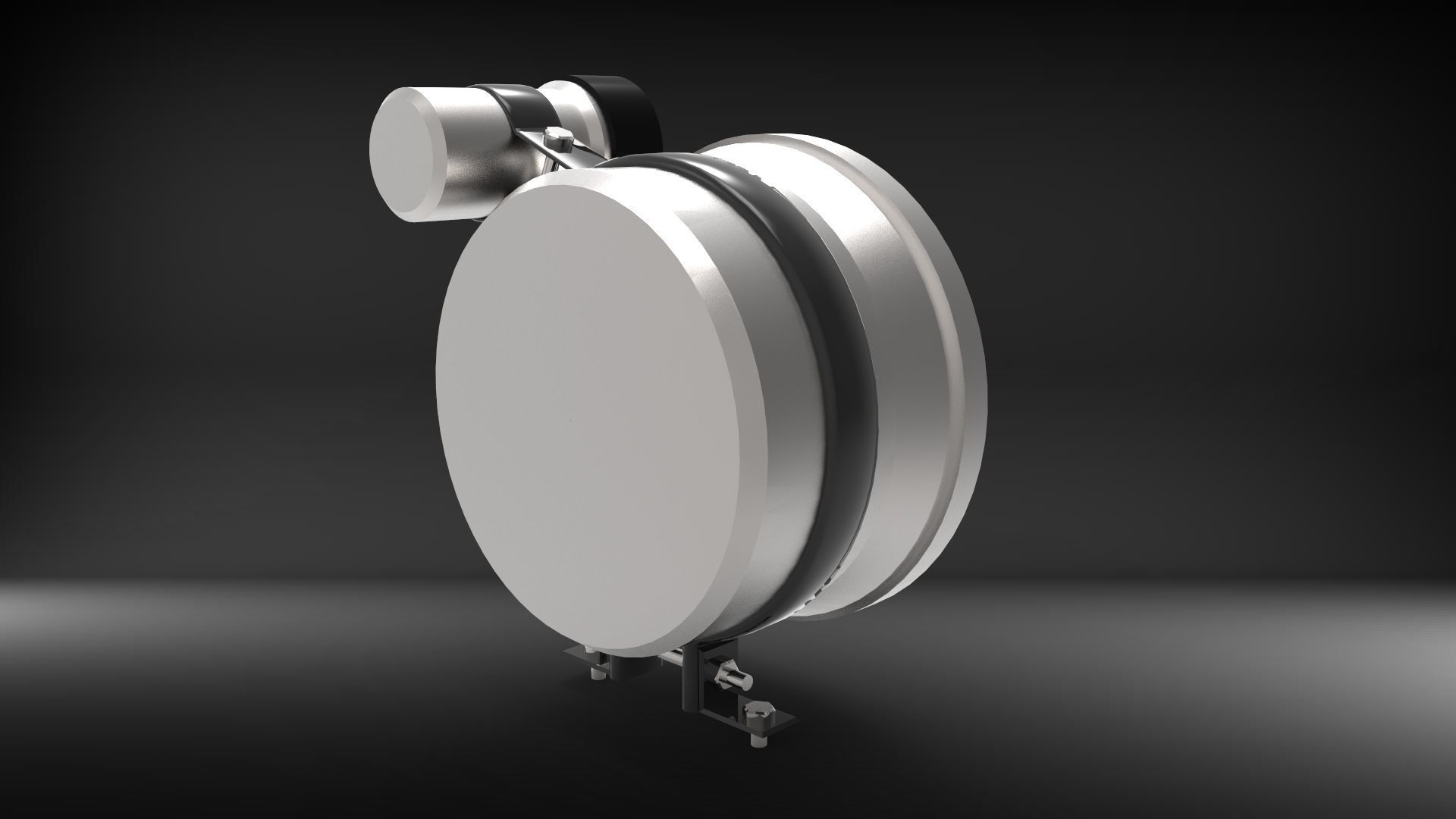 Tachometer Orlan Rober Mid-High Poly Low-poly 3D model_1