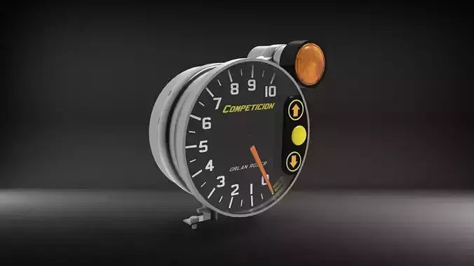 Tachometer Orlan Rober Mid-High Poly Low-poly 3D model