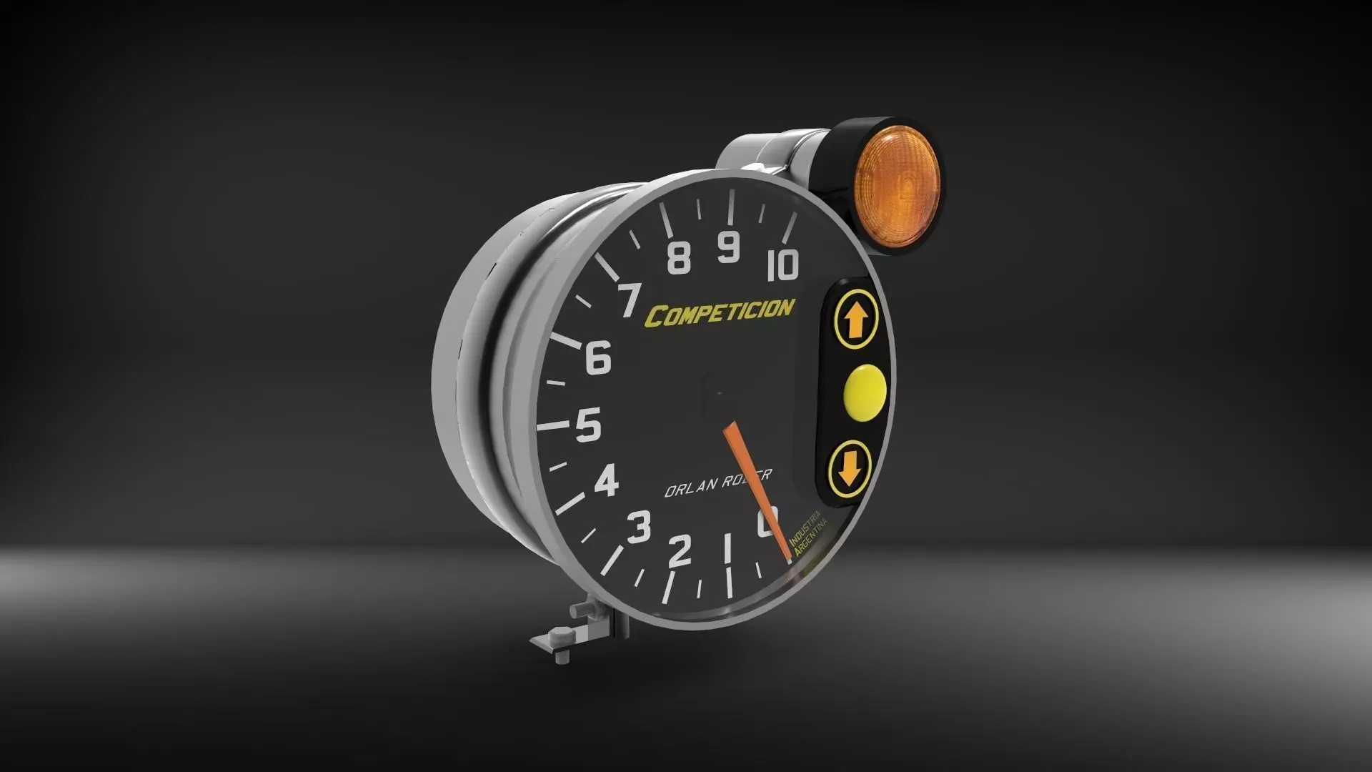 Tachometer Orlan Rober Mid-High Poly Low-poly 3D model_0