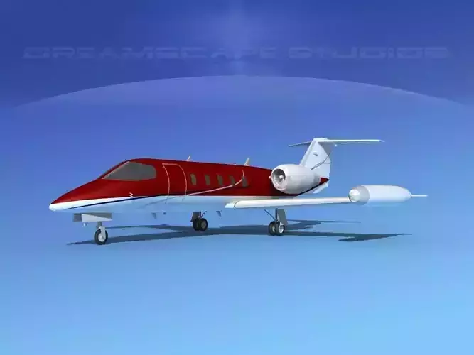 Gates Learjet 35 V03 3D model