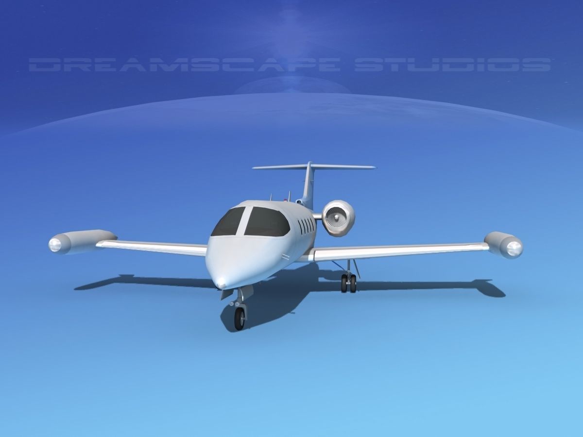 Gates Learjet 35 V08 3D model_1