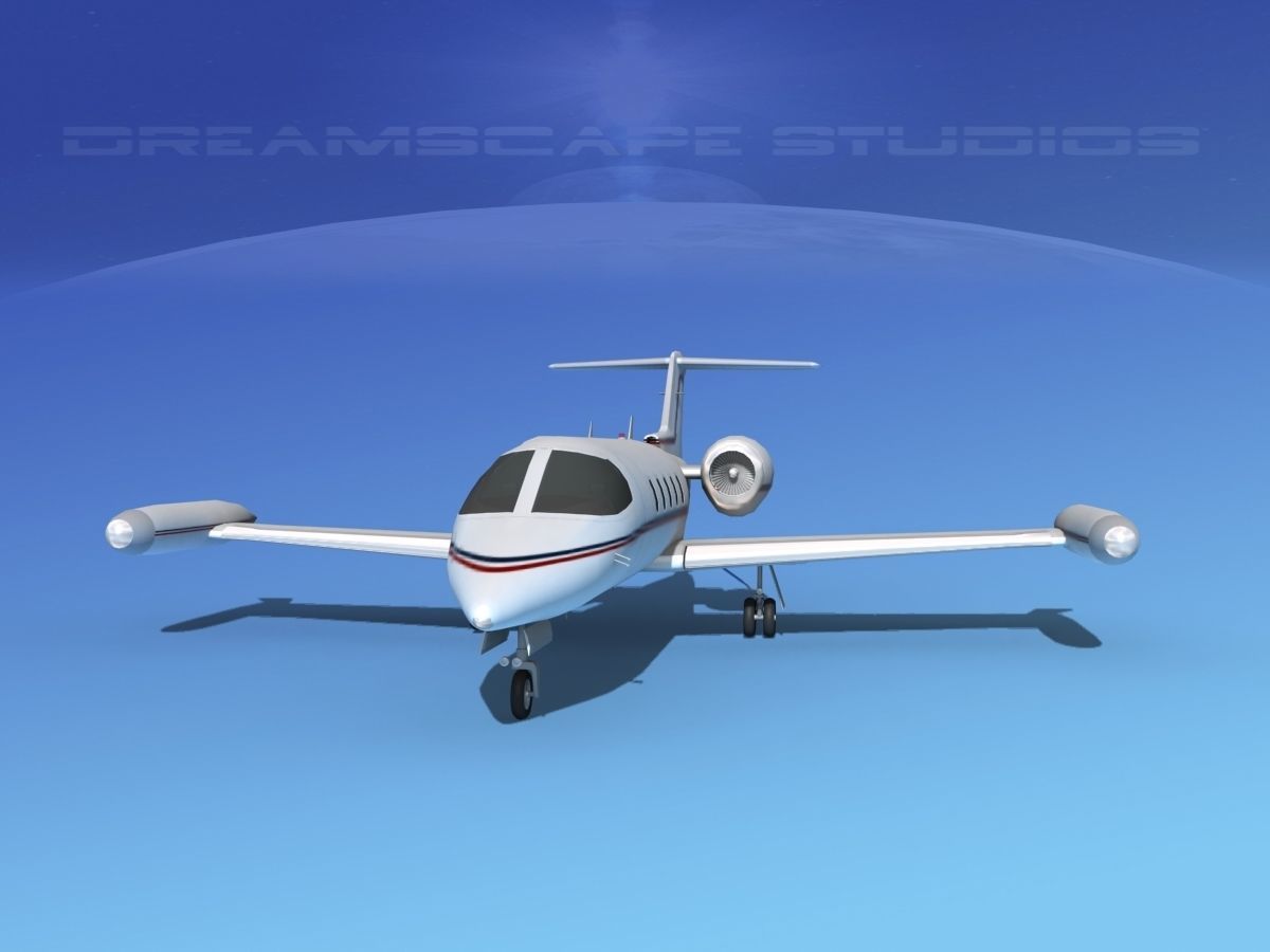 Gates Learjet 35 V09 3D model_1