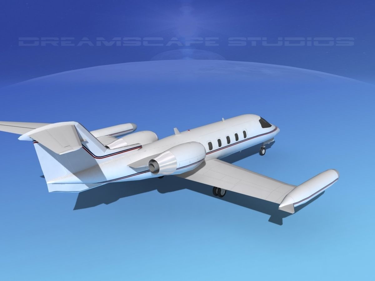Gates Learjet 35 V09 3D model_5