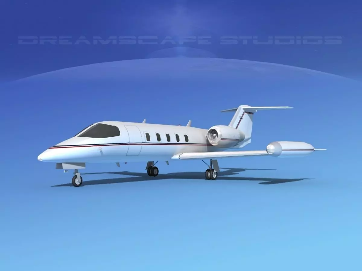 Gates Learjet 35 V09 3D model_0