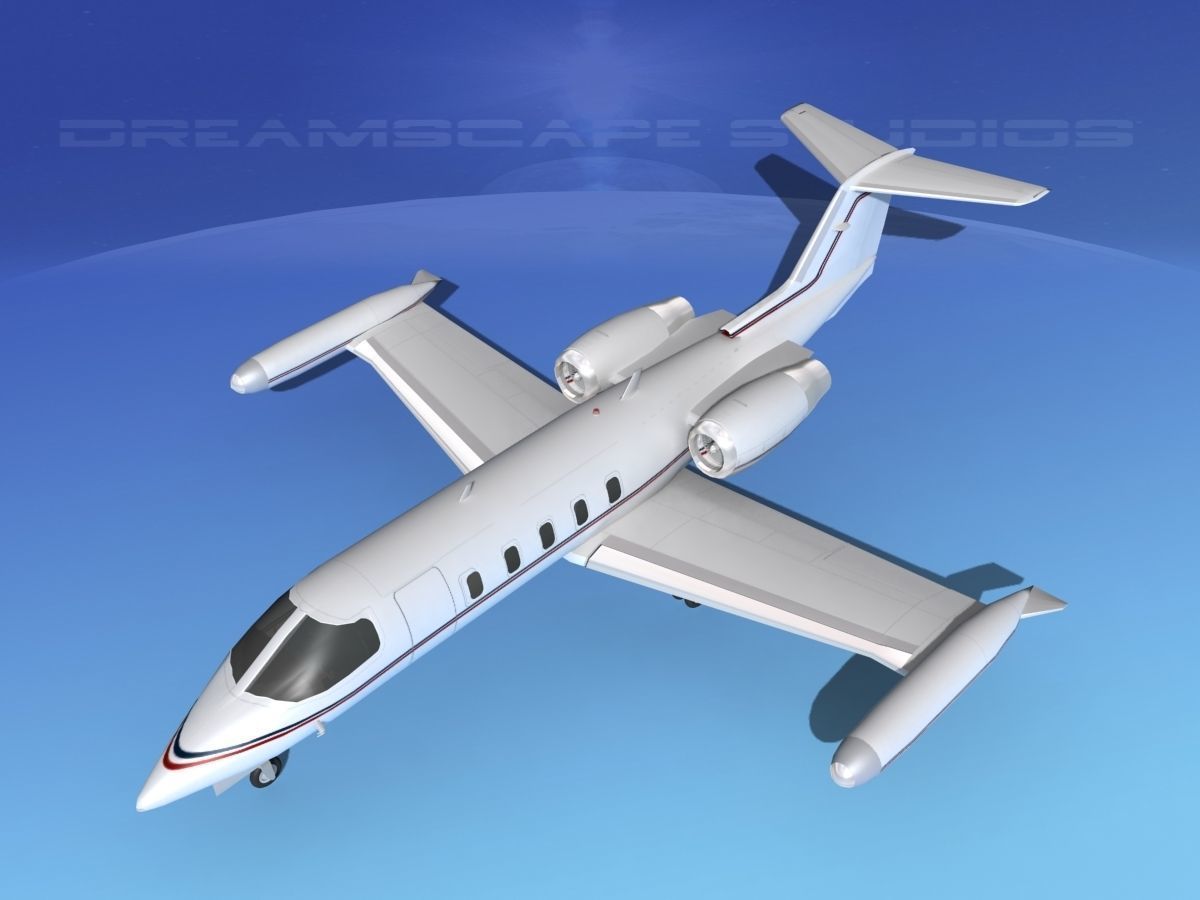 Gates Learjet 35 V09 3D model_10