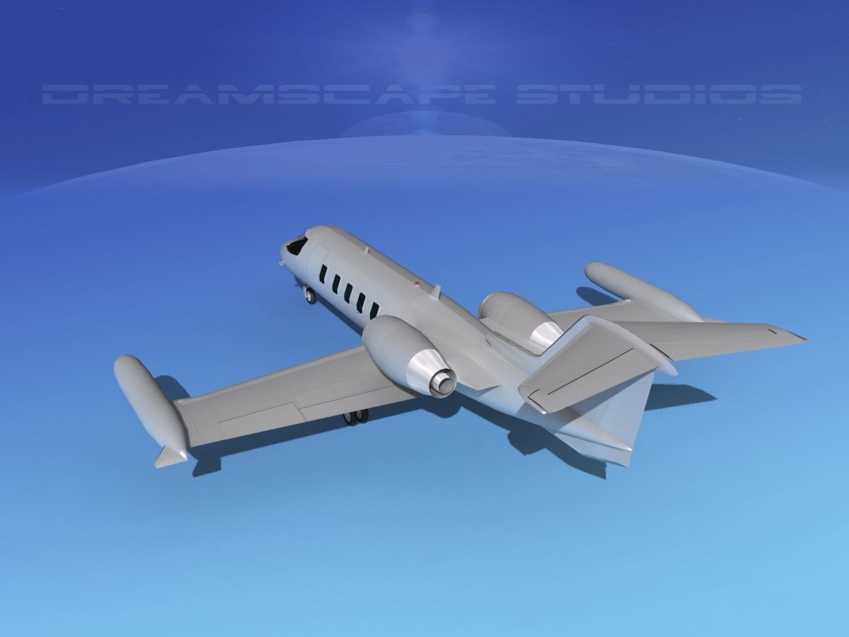 Gates Learjet 35 V13 3D model_7