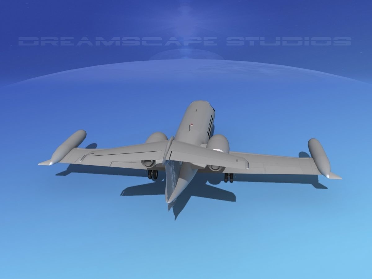 Gates Learjet 35 V13 3D model_6