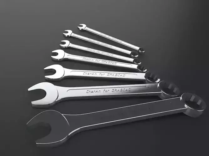Set of combination spanner whenches - parametric