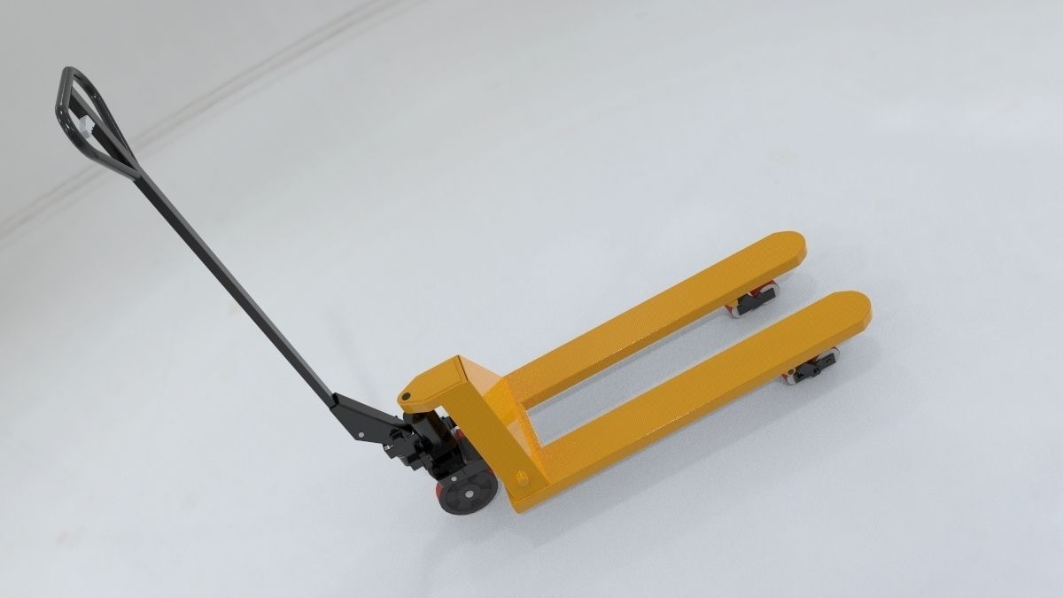 Hand pallet truck - real size Free 3D model_1