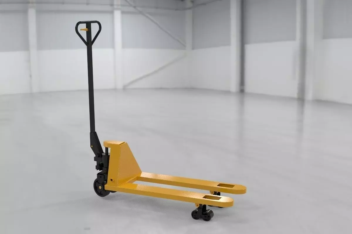 Hand pallet truck - real size Free 3D model_0