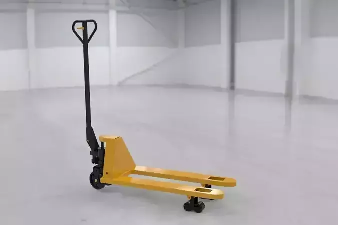 Hand pallet truck - real size Free 3D model