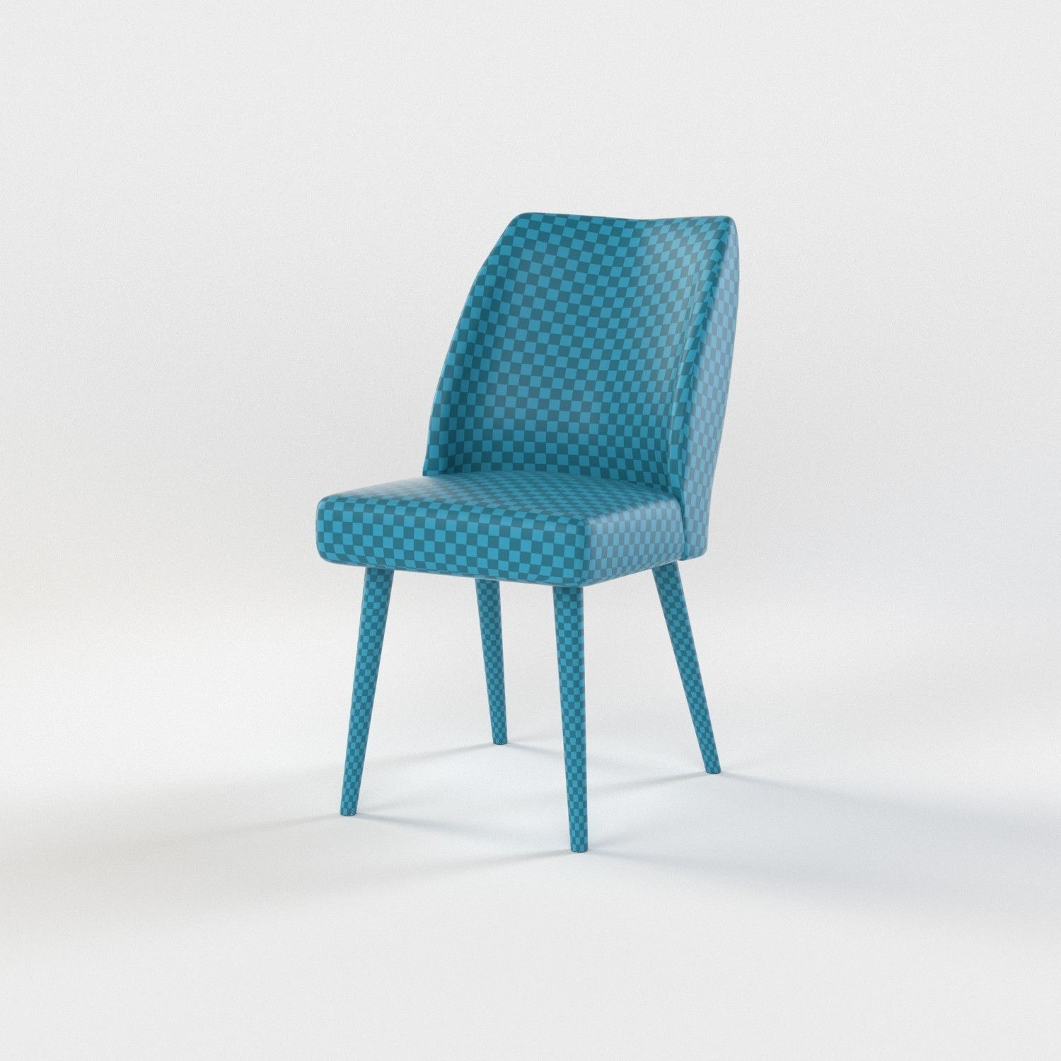 10 chairs set Low-poly 3D model_20