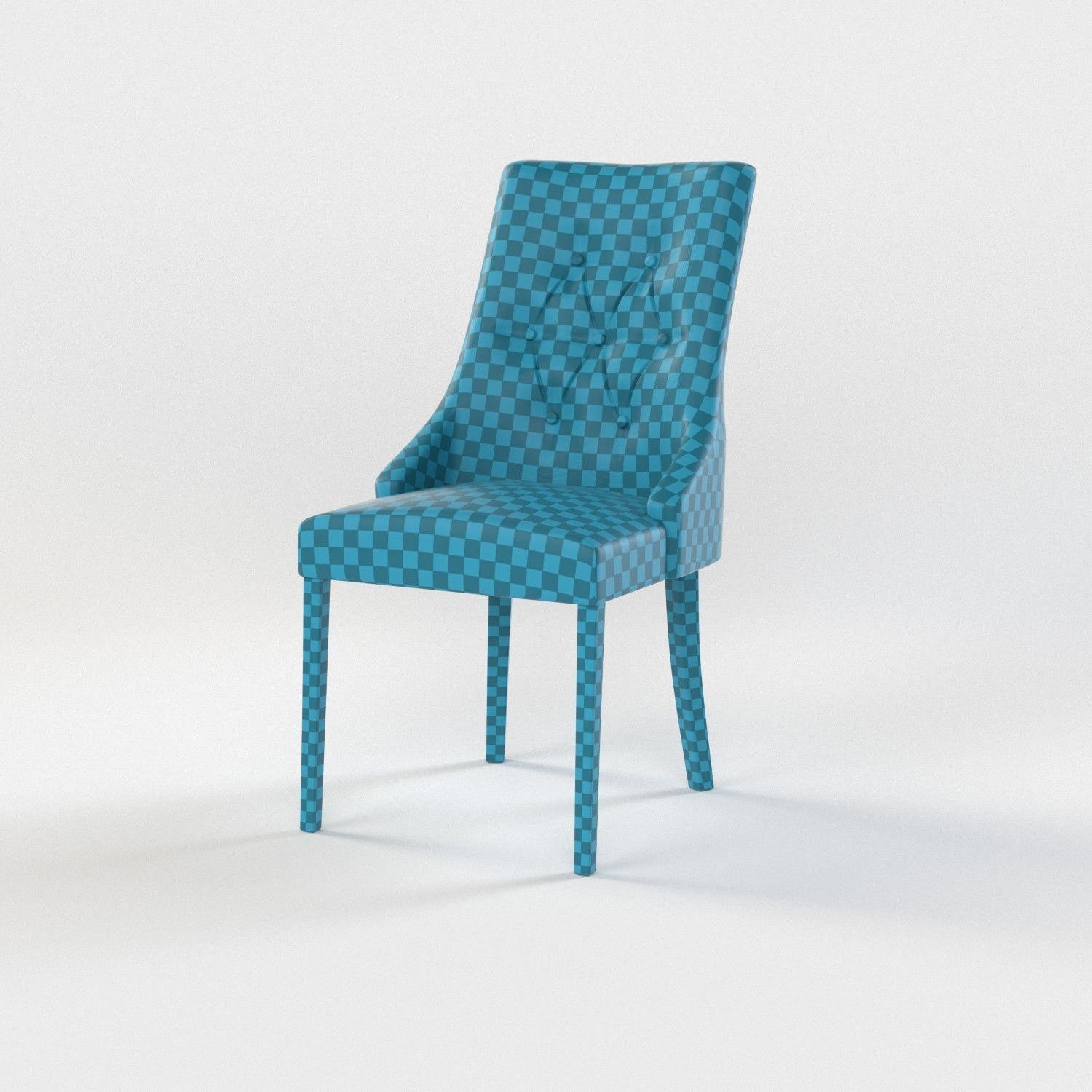 10 chairs set Low-poly 3D model_4