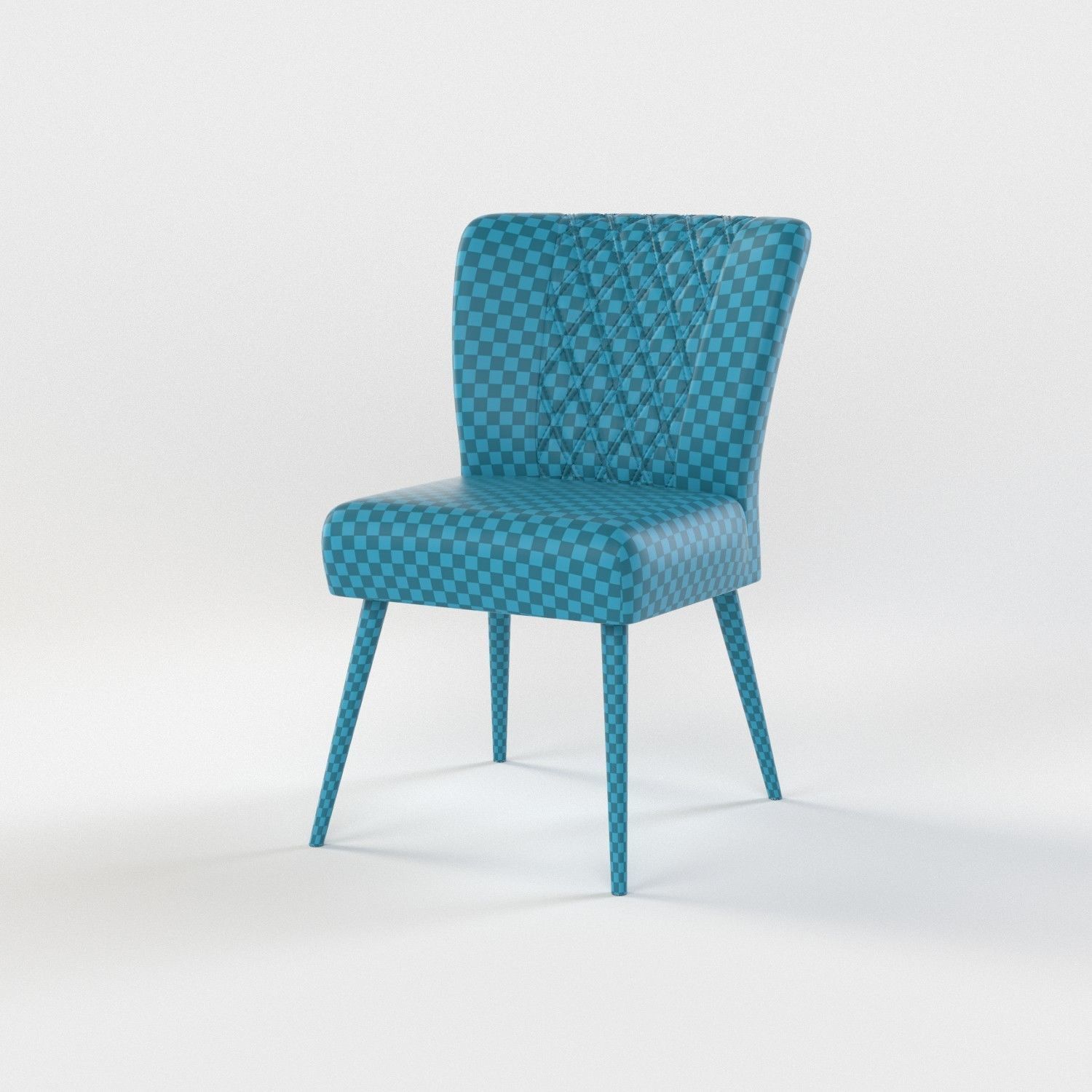 10 chairs set Low-poly 3D model_14