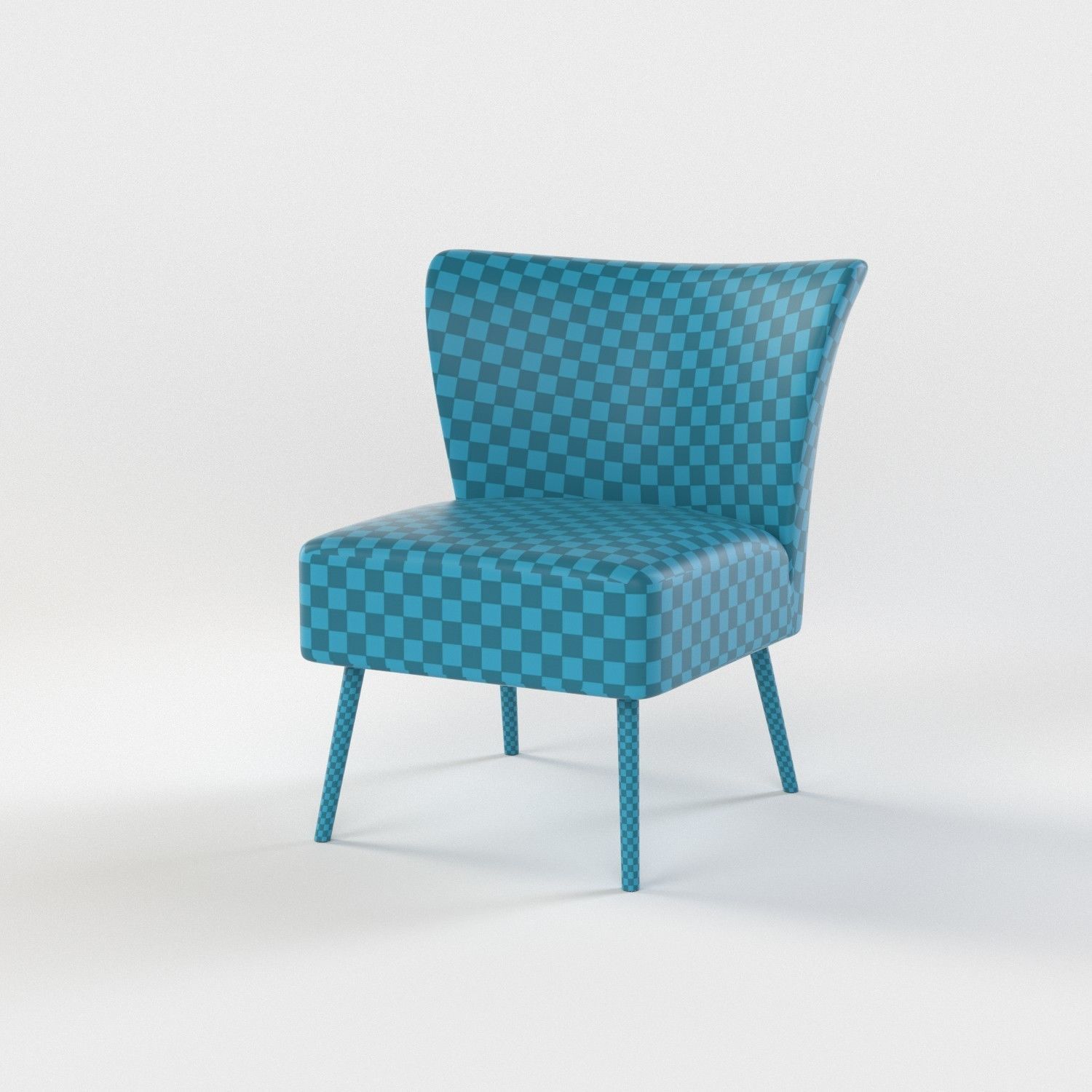 10 chairs set Low-poly 3D model_12