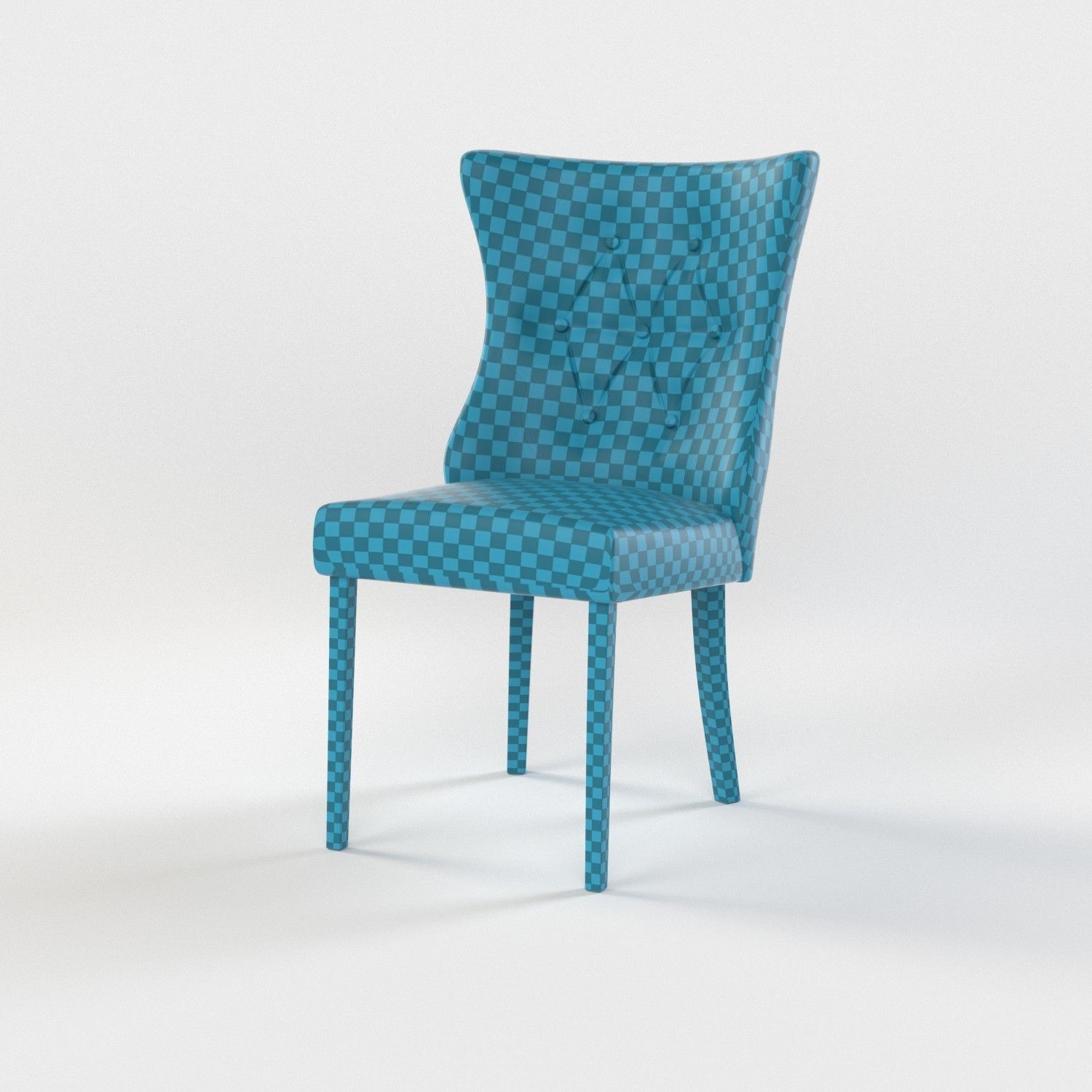 10 chairs set Low-poly 3D model_2