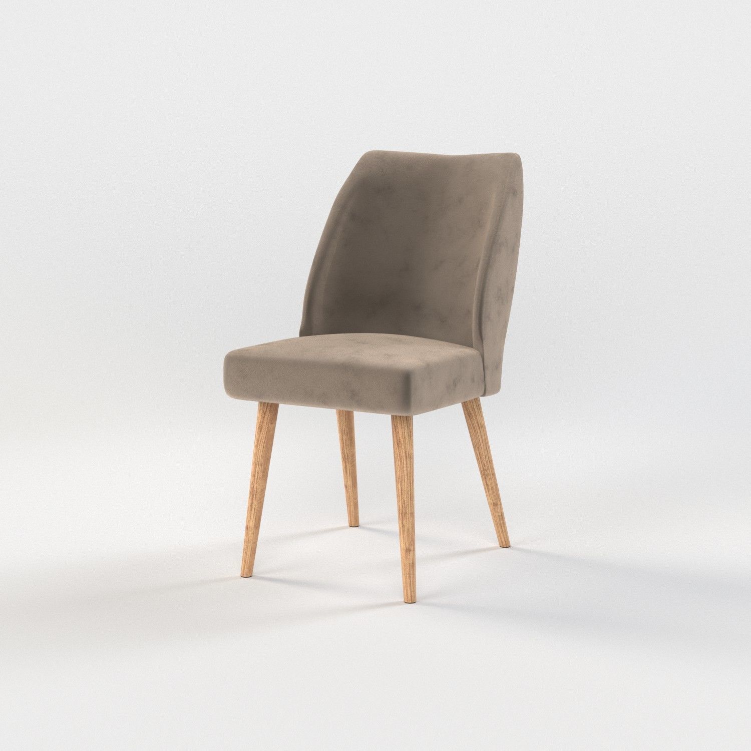 10 chairs set Low-poly 3D model_19